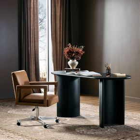 Ellsworth Oval Desk (65") | West Elm (US)