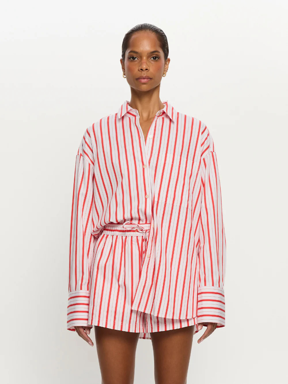 Maddie Shirt | Stripe Long Sleeve Shirt | KIVARI | Kivari (AU/NZ)