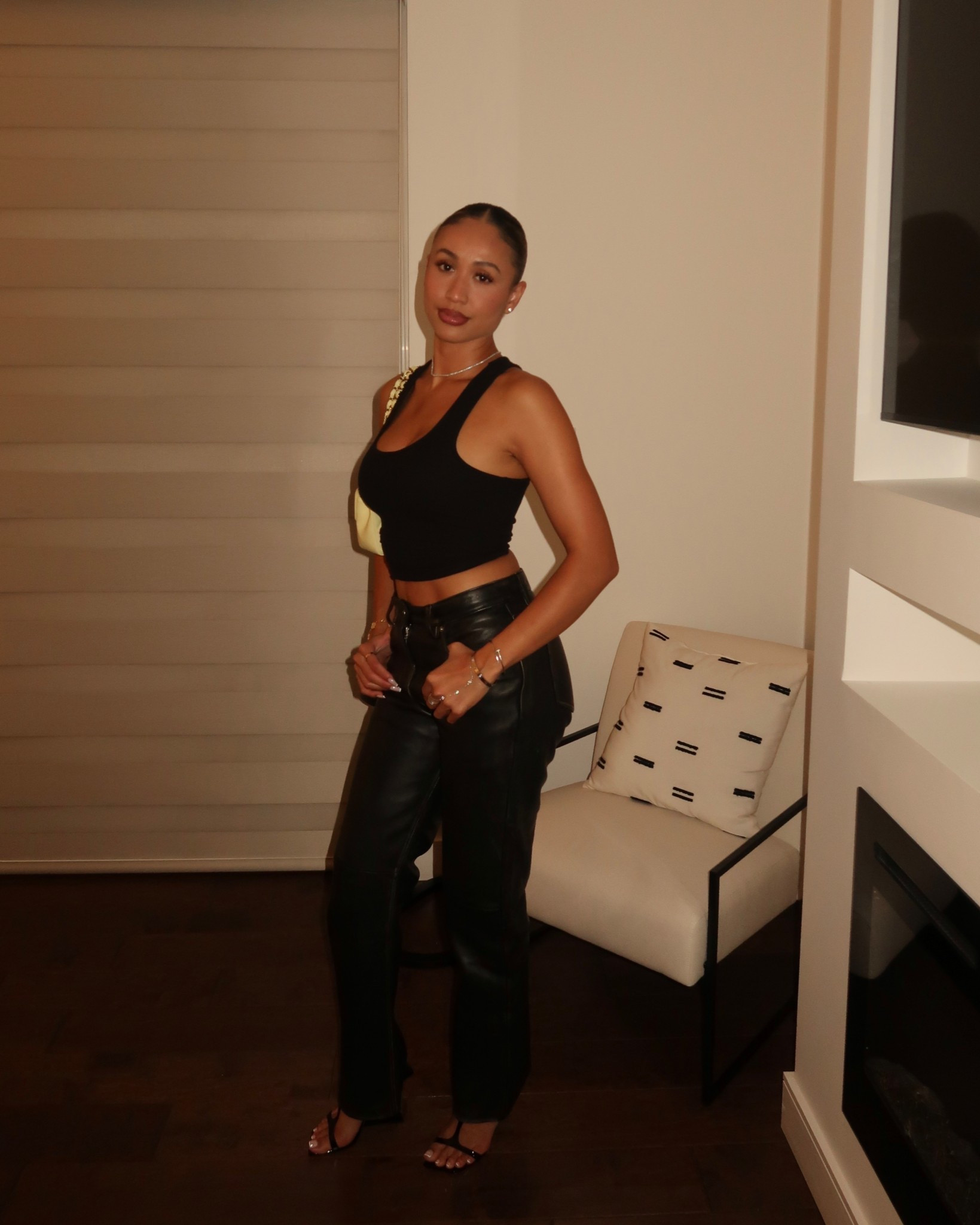 tank: local european (small - sold out) pants: samsoe samsoe (42IT - sold out) heels: guiseppe (tts - sold out) i linked alternatives to recreate this look! 

#LTKStyleTip #LTKU #LTKFindsUnder100