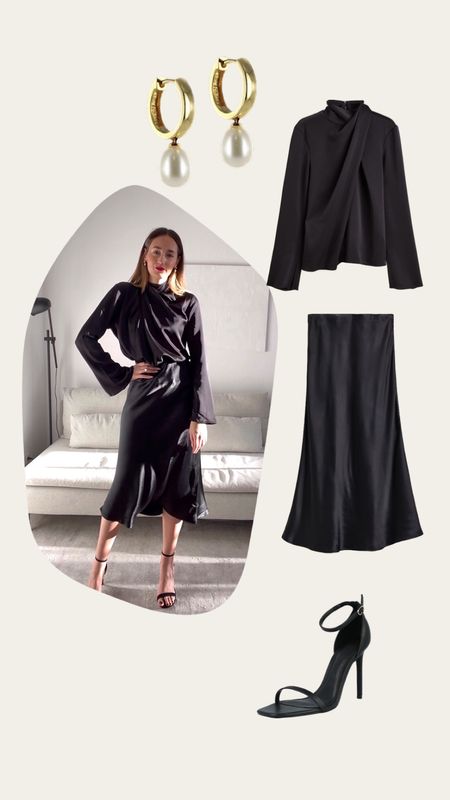 Elegant skirt and blouse combination 🖤

#festive look #black skirt #silk skirt  #elegant look #partylook #silvester outfit #dinner look #christmas outfit #new years eve look

#LTKeurope #LTKstyletip #LTKSeasonal