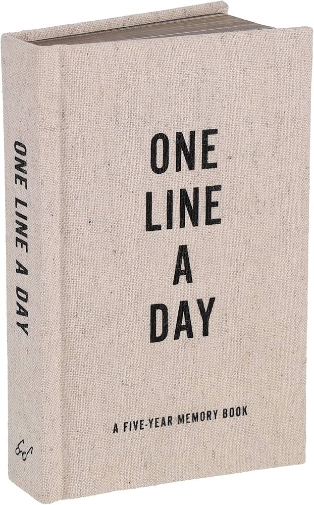 Canvas One Line a Day: A Five-Year Memory Book (Yearly Memory Journal and Diary, Natural Canvas C... | Amazon (US)