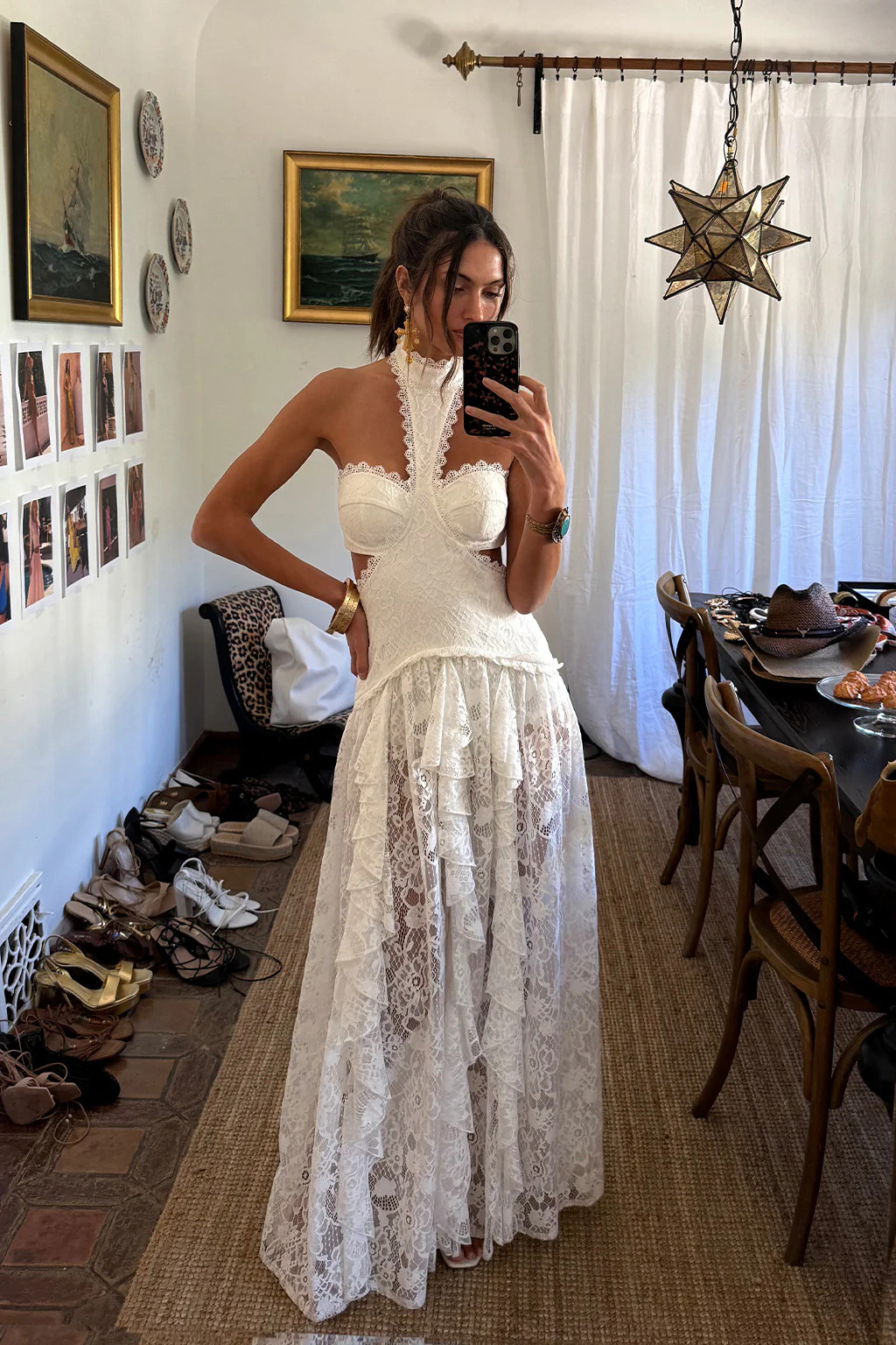 Women's White Drop Waist Dress | 12th Tribe | 12th Tribe