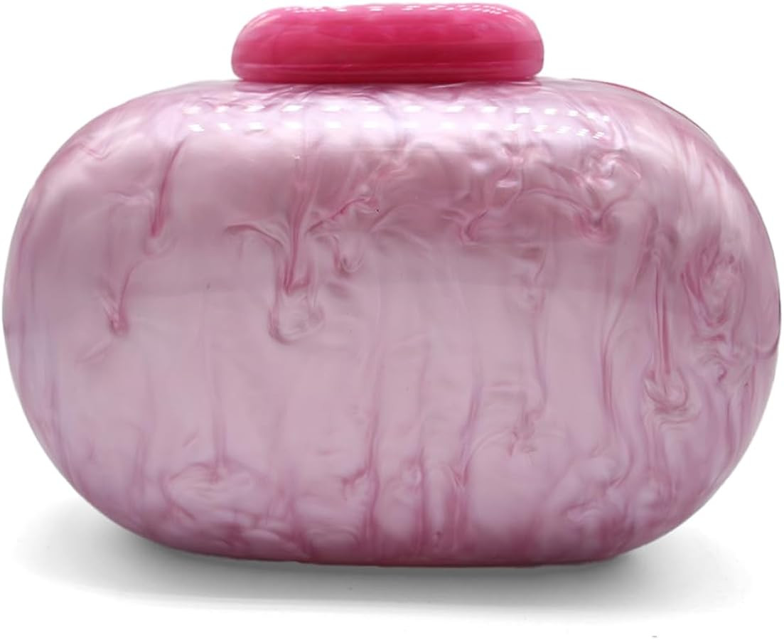 Acrylic Evening Clutch Bag for Women Shell Shape Shoulder Crossbody Bag Glitter Marble Purse Hand... | Amazon (US)