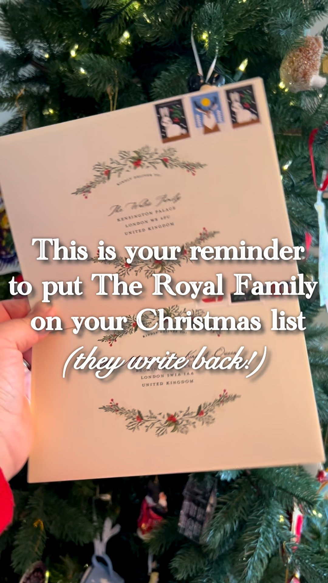 I always send my Minted Christmas cards to the Royal Family and eagerly await the response (it takes a while!) #royals #royalfamily #katemiddleton