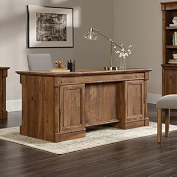 Sauder Palladia Executive Desk, Vintage Oak finish | Amazon (US)