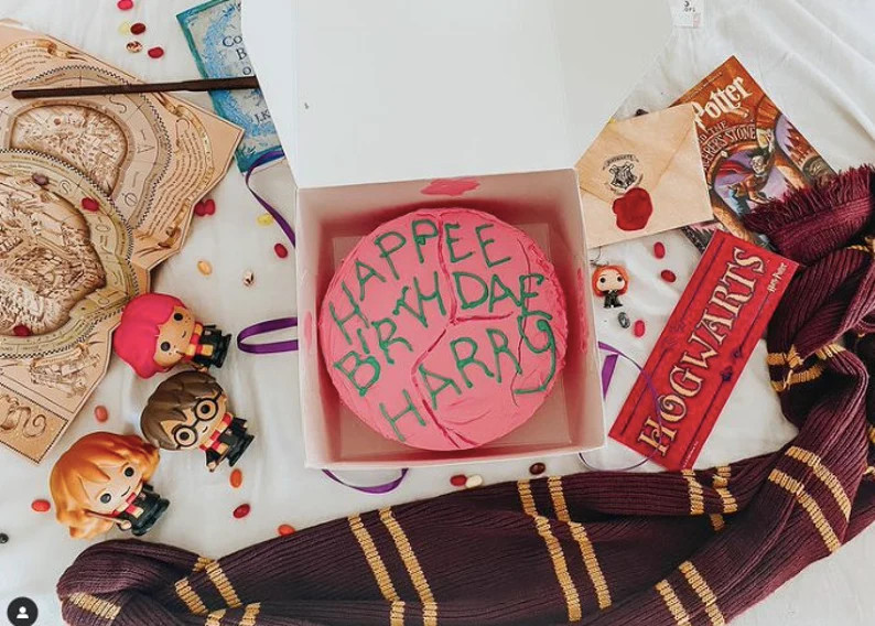 HAPPEE BIRTHDAE Harry Potter Hagrid Wizard Birthday Cake Prop Decor Fake Food Fun Custom Handmade... | Etsy (US)
