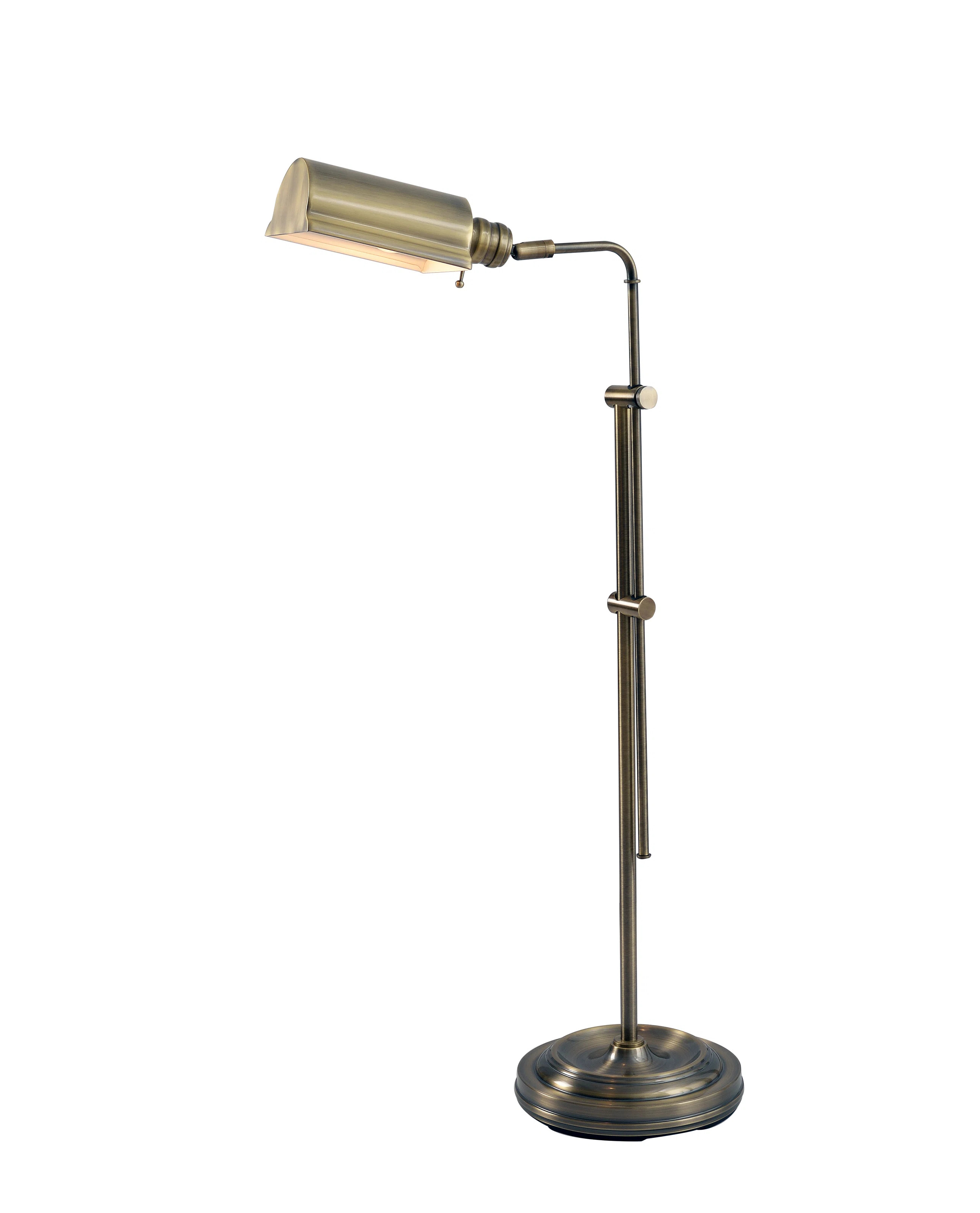 Tricia 50'' Antique Brass Task Floor Lamp | Wayfair North America