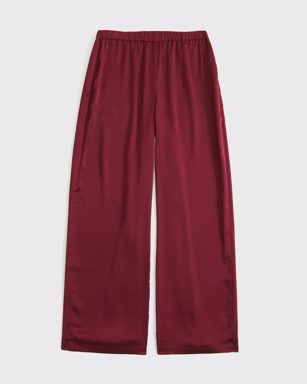 Satin Pull-On Pant | Abercrombie & Fitch (US)