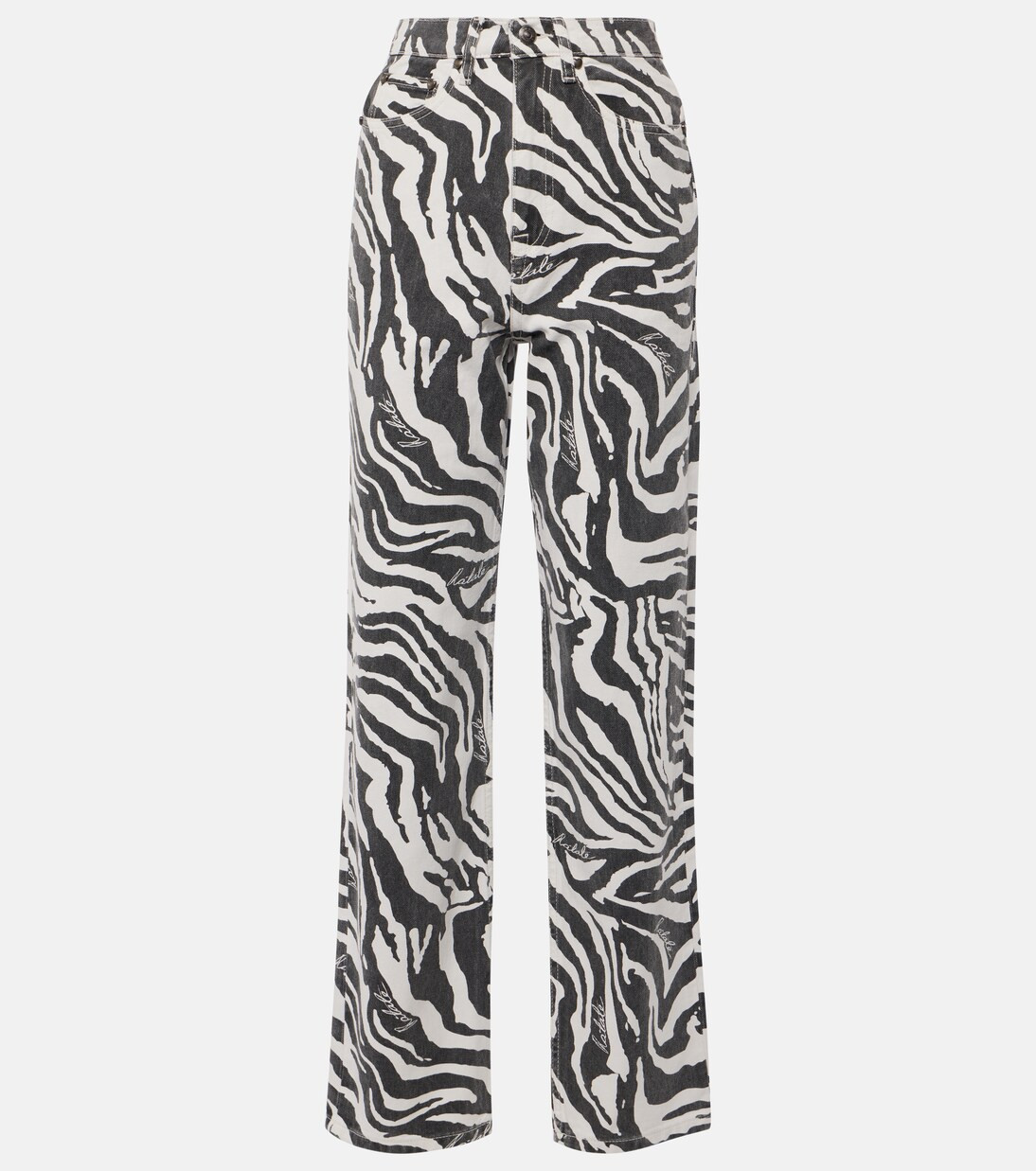 Betty zebra-print straight jeans | Mytheresa (US/CA)