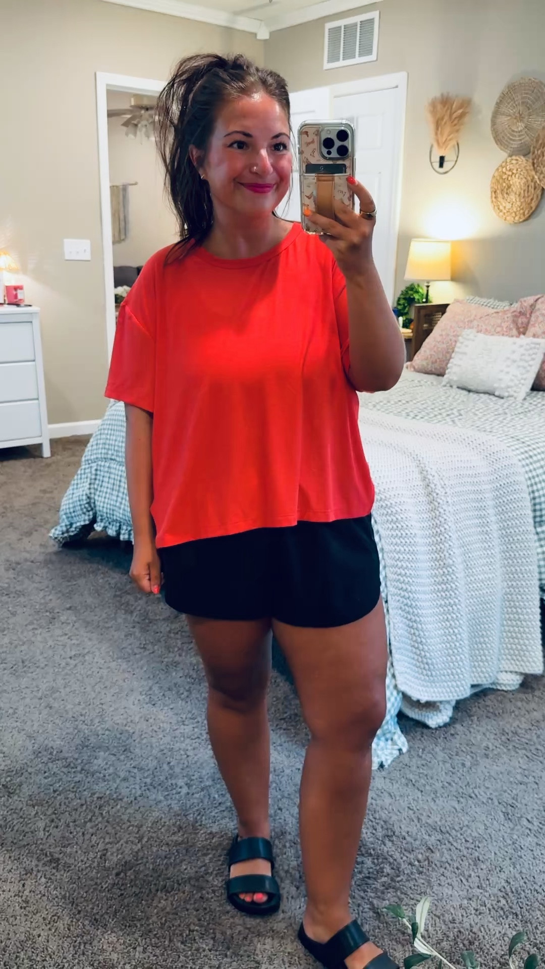 These summer basics are comfortable, versatile, and the kind of pieces you'll reach for on repeat all season long. ☀️🤍

sandals: sold out, but linking similar options below!
shorts: fit true to size // wearing a large
tee: fits true to size // wearing a large 

 #LTKootd #LTKMidsize