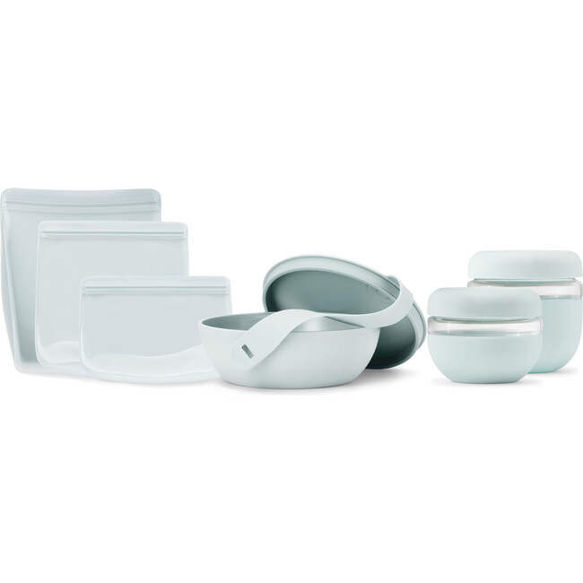 W&P Design | Porter Food Storage Set, Mint (Blue) | Maisonette | Maisonette