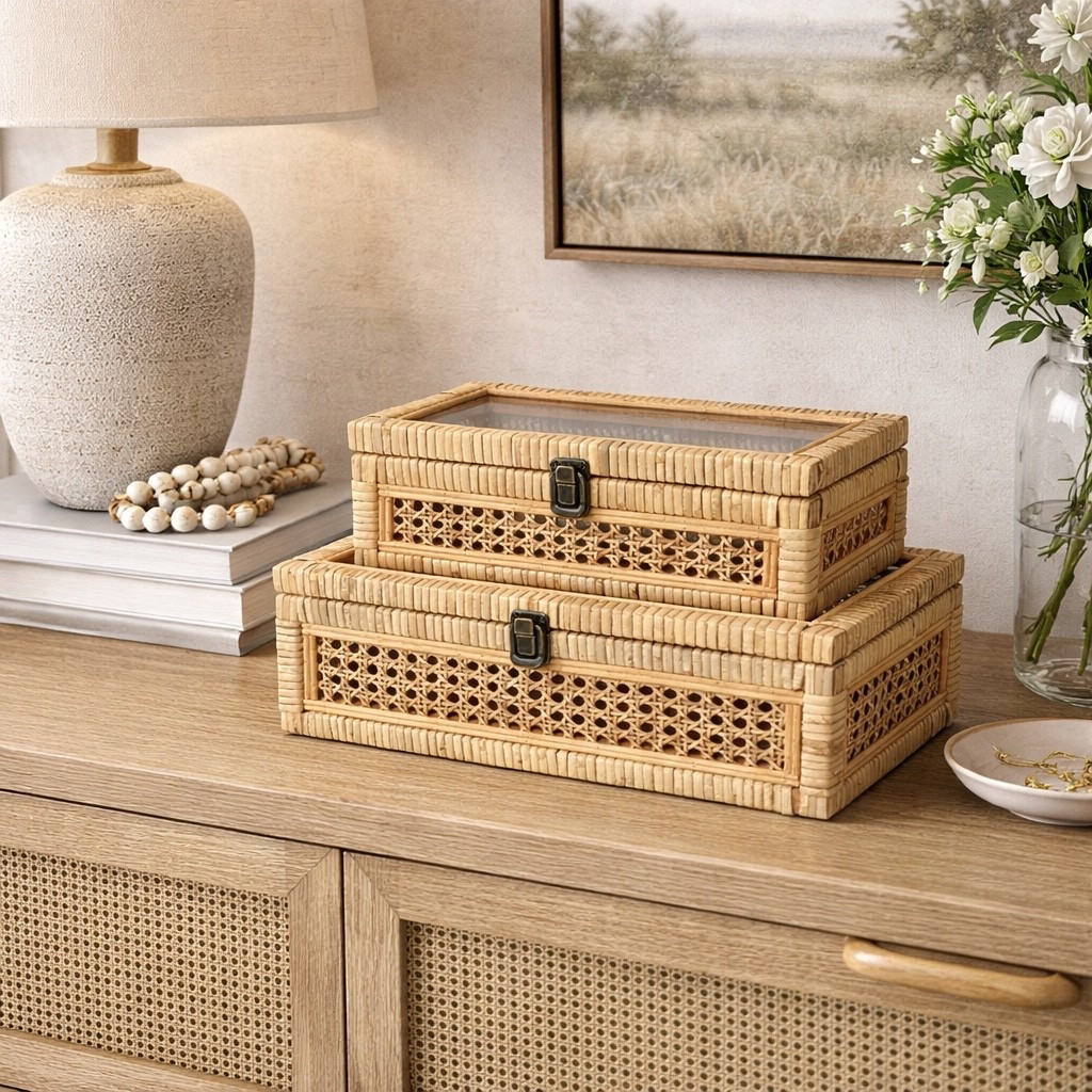 These rattan decorative boxes are SO good 😍

Such a simple way to add texture and style while hiding clutter. And they’re on sale right now.

Would you style these on a coffee table or shelf? 👀

#LTKSaleAlert #LTKHome