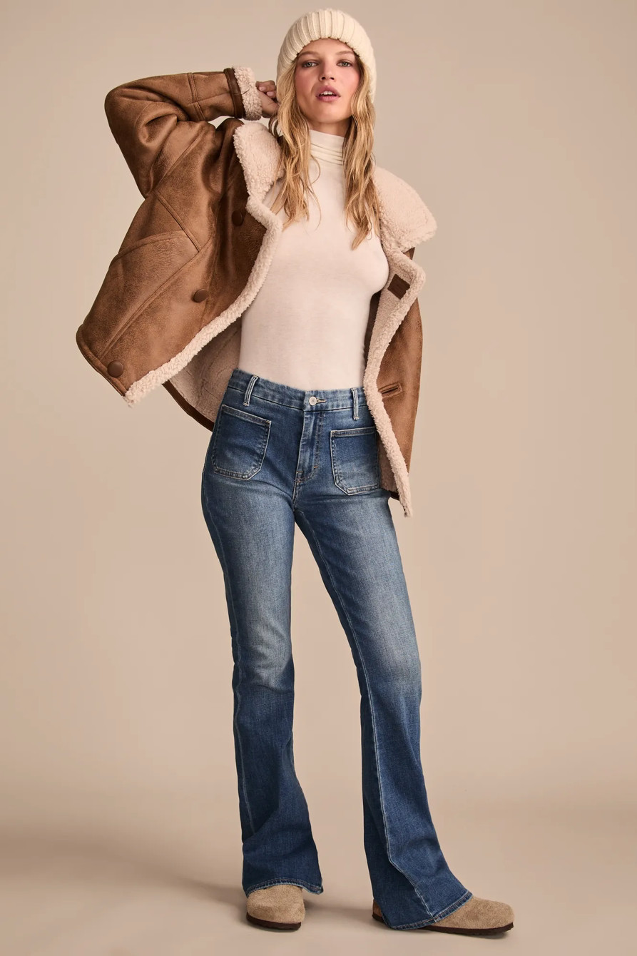 HIGH RISE PATCH POCKET STEVIE FLARE | Lucky Brand