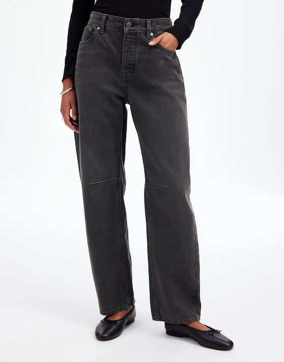 The Darted Barrel-Leg Jean in Olenda Wash | Madewell