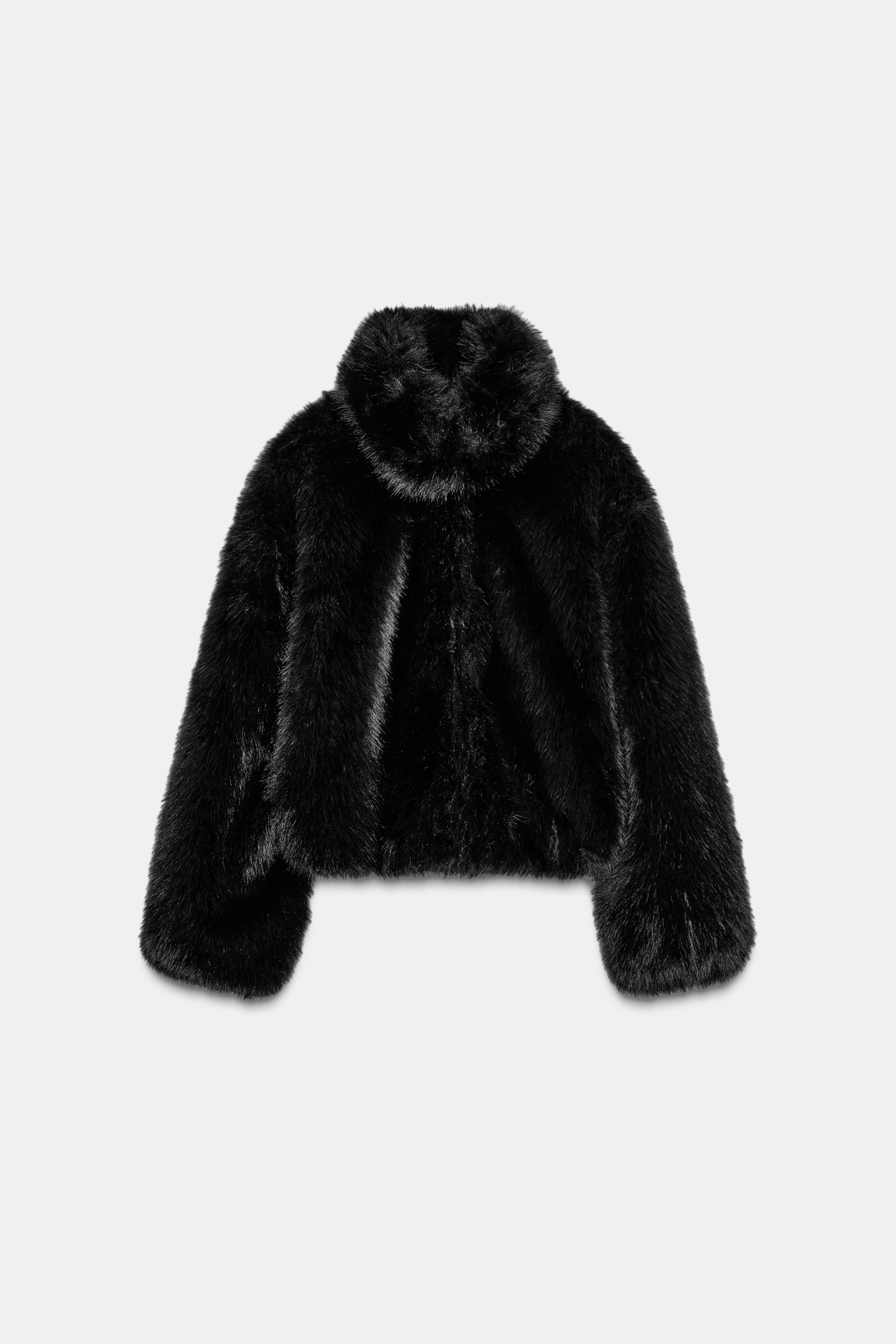 FAUX FUR SHORT COAT | Zara US