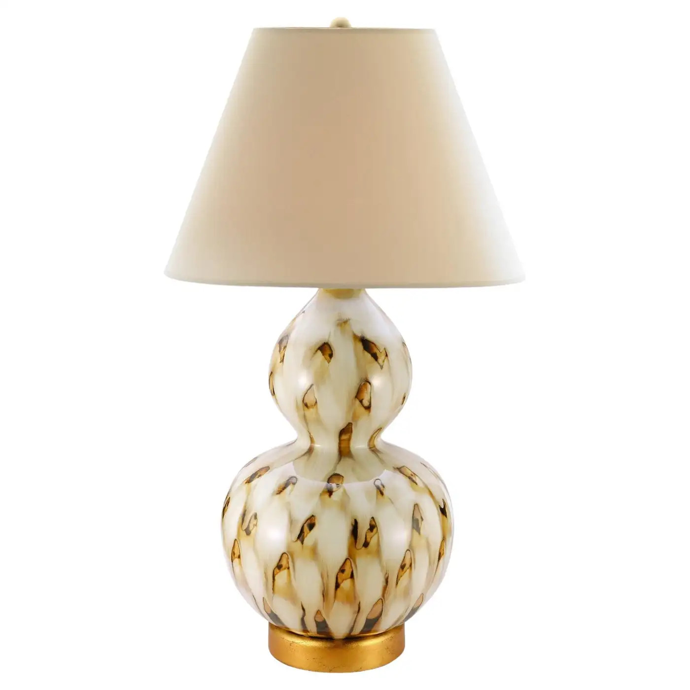 Brown Pheasant Feather Ceramic Lamp, Small, by Bunny Williams Home | 1stDibs