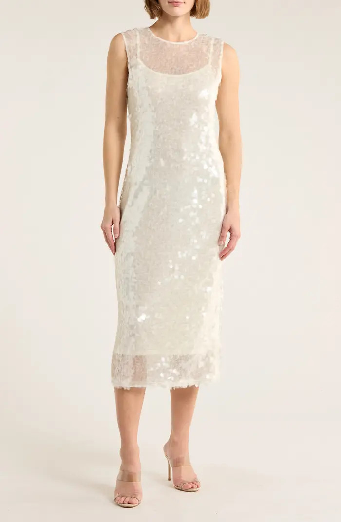WAYF Sleeveless Sequin Midi Dress | Nordstromrack | Nordstrom Rack