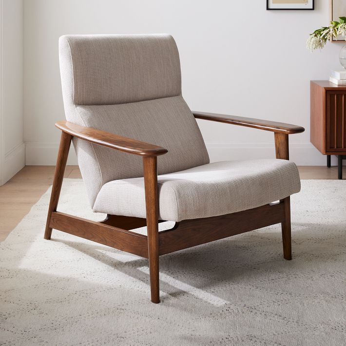 Mid-Century Show Wood High-Back Chair | West Elm (US)