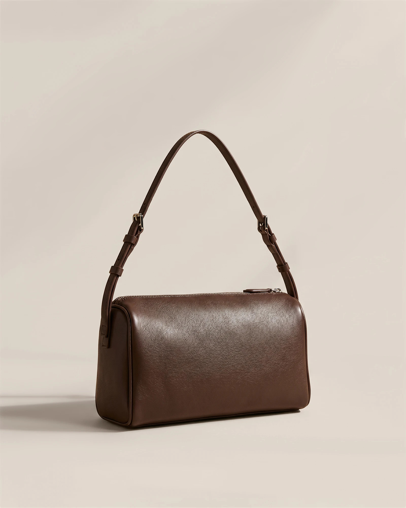 Italian Leather Mini Barrel Shoulder Bag | Quince
