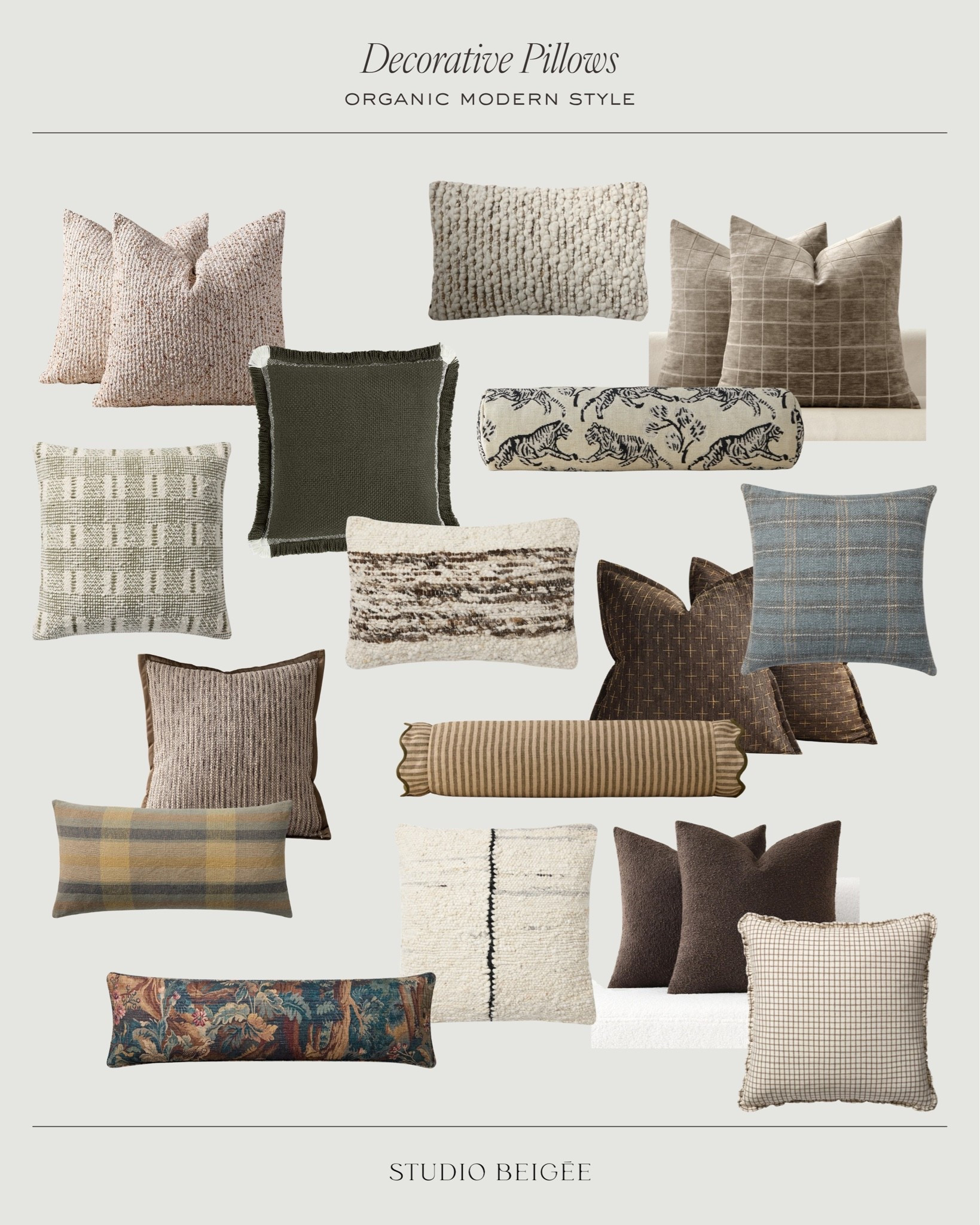 Organic, modern style decorative pillows

#LTKHome