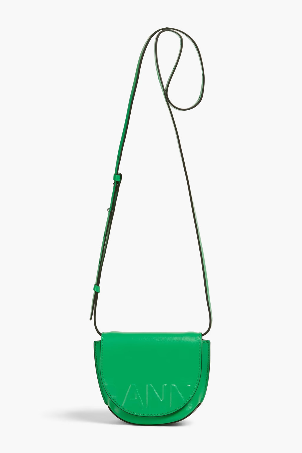 Embossed textured-leather shoulder bag | The Outnet (UK and Europe)