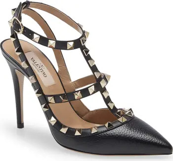 Valentino Garavani Rockstud Ankle Strap Pump (Women) | Nordstrom | Nordstrom