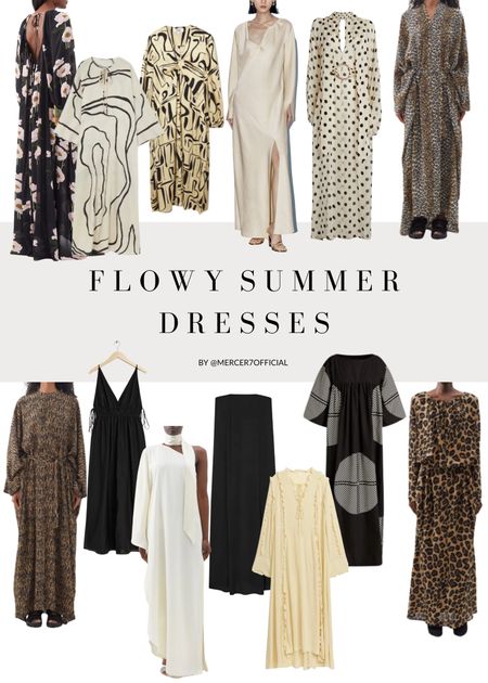 Flowy summer dresses. I love a good tent dress! So comfortable and chic