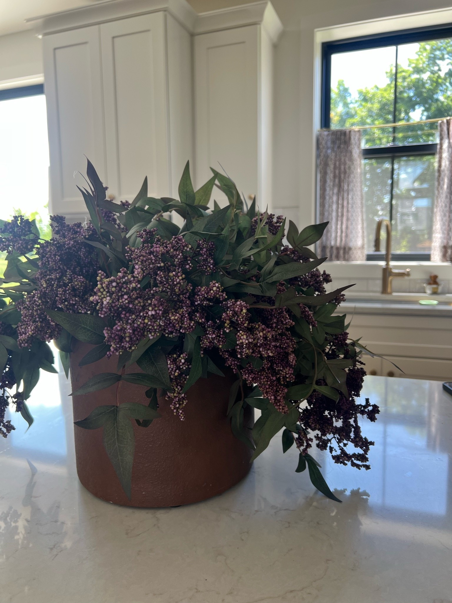 Viral berry floral stems