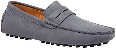 JIONS Mens Driving Penny Loafers Suede Moccasins Slip On Casual Dress Boat Shoes | Amazon (US)