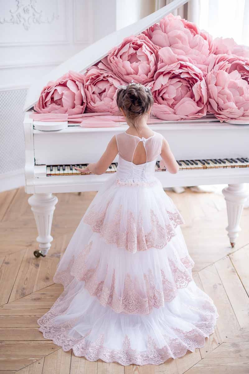 mini brides dresses flower girl