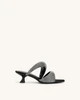 Sara Mule Artificial Crystal - Black | JW PEI US