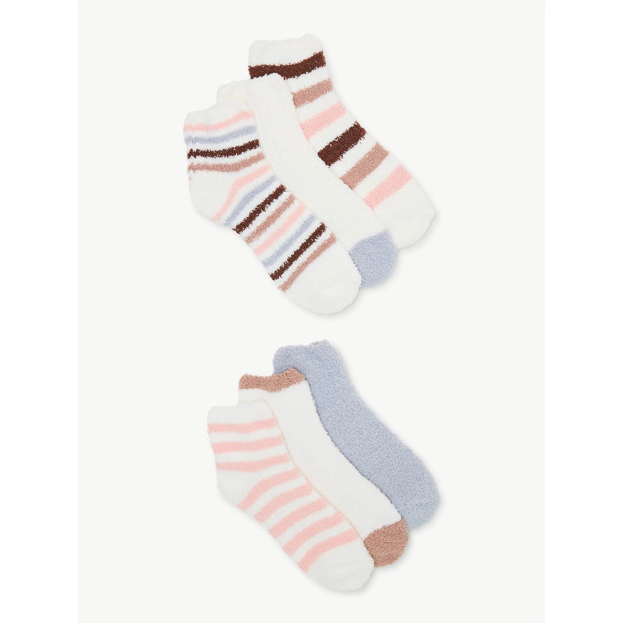 Joyspun Women's Cozy Ankle Socks, 6-Pack, Size 4-10 | Walmart (US)