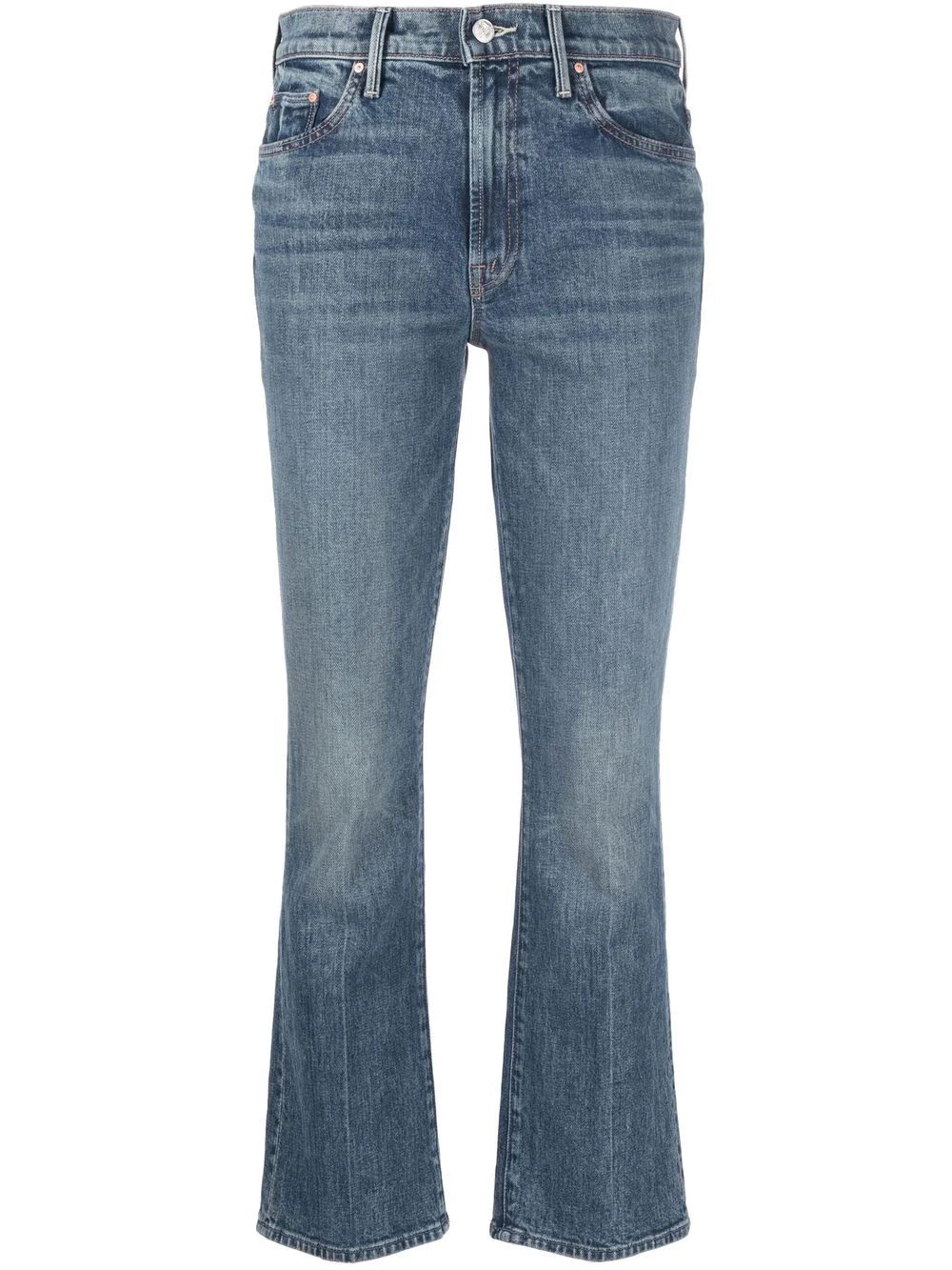 MOTHER high-rise straight-leg Jeans - Farfetch | Farfetch Global