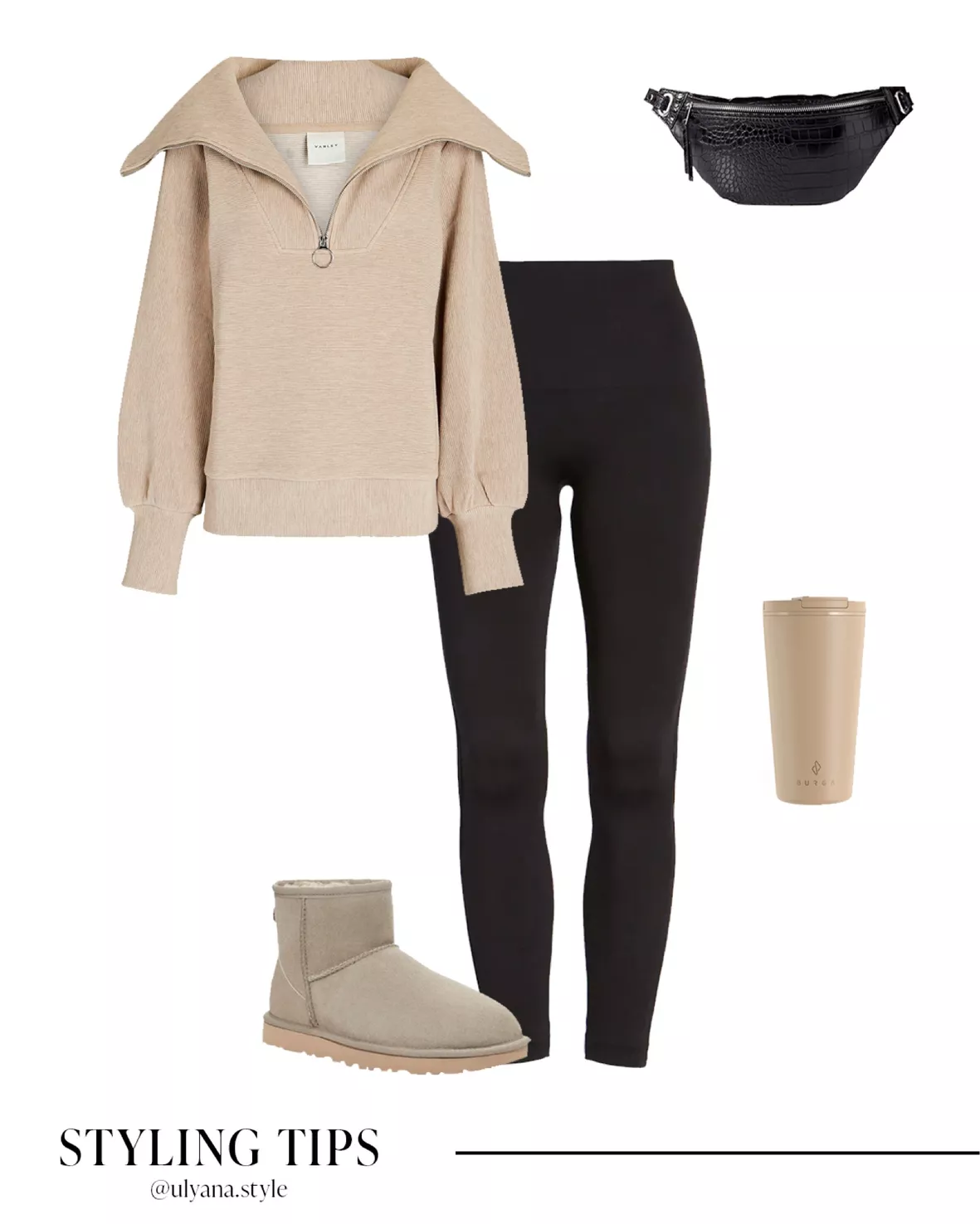 cute outfits with black leggings and uggs