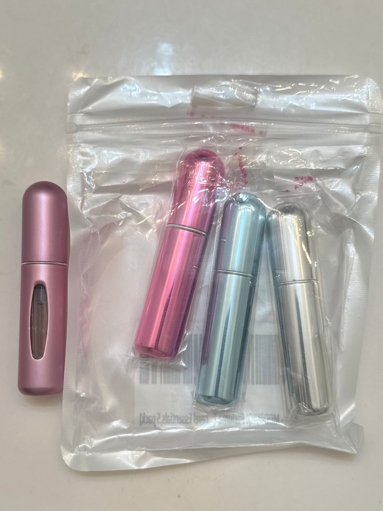 The perfect travel size perfume/cologne spray bottle! It’s always hard bringing the big bottle or glass bottle, so this allows you to bring your favorite in a travel size!  

#LTKTravel #LTKBeauty