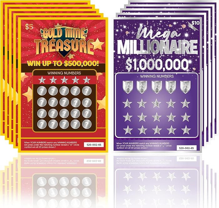 OnlyBP\u00ae 10 Fake Lottery Tickets and Scratch Off Cards that Look Real - Winning $1M and $500K... | Amazon (US)