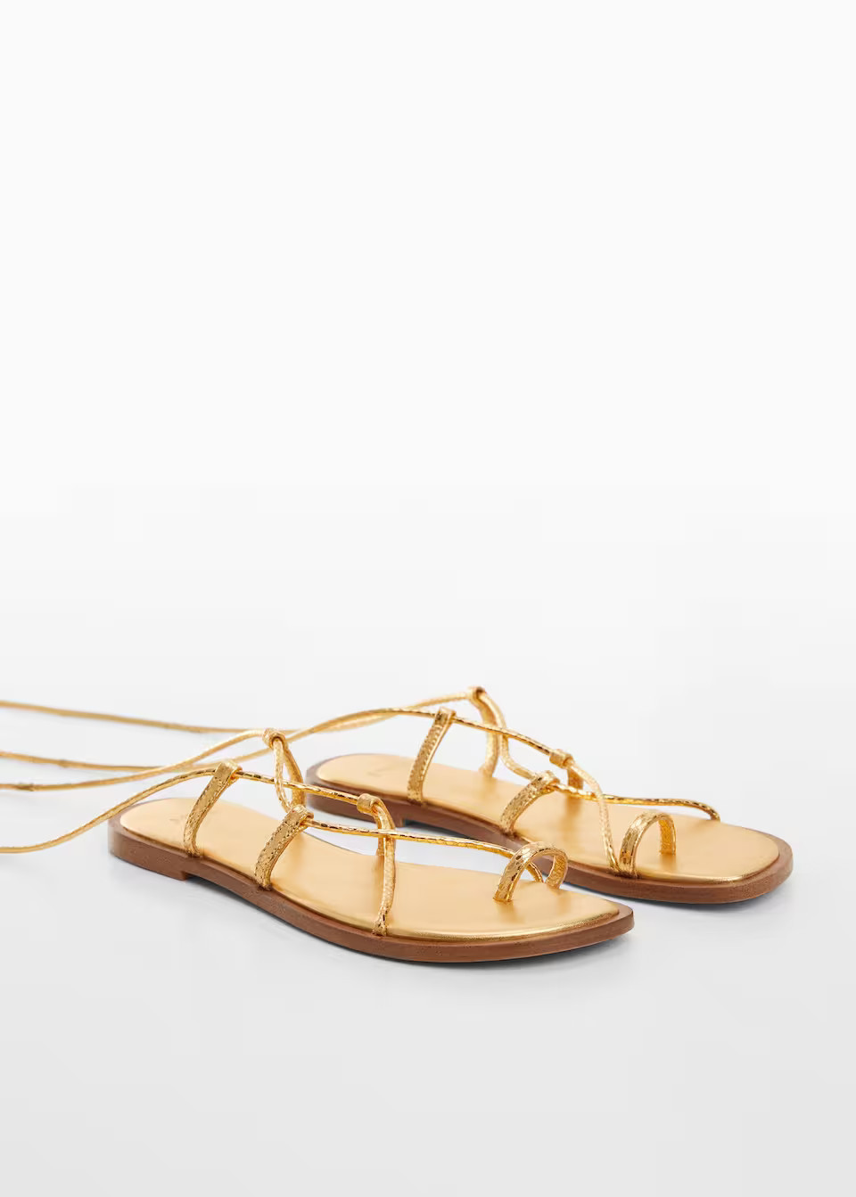 Leder-riemensandale -  Damen | Mango Deutschland | MANGO (DE)