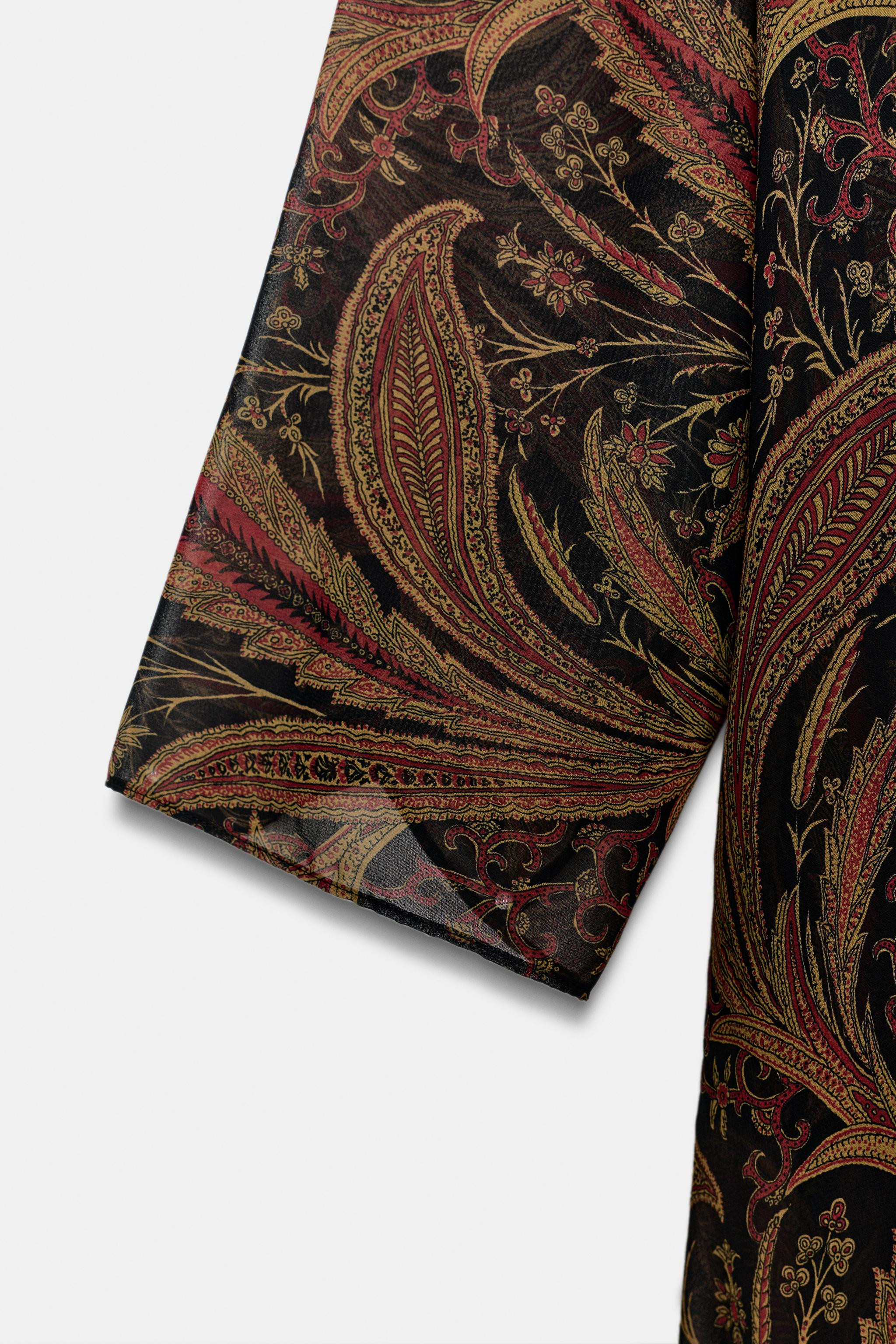 ZW COLLECTION PAISLEY SCARF DRESS | Zara US
