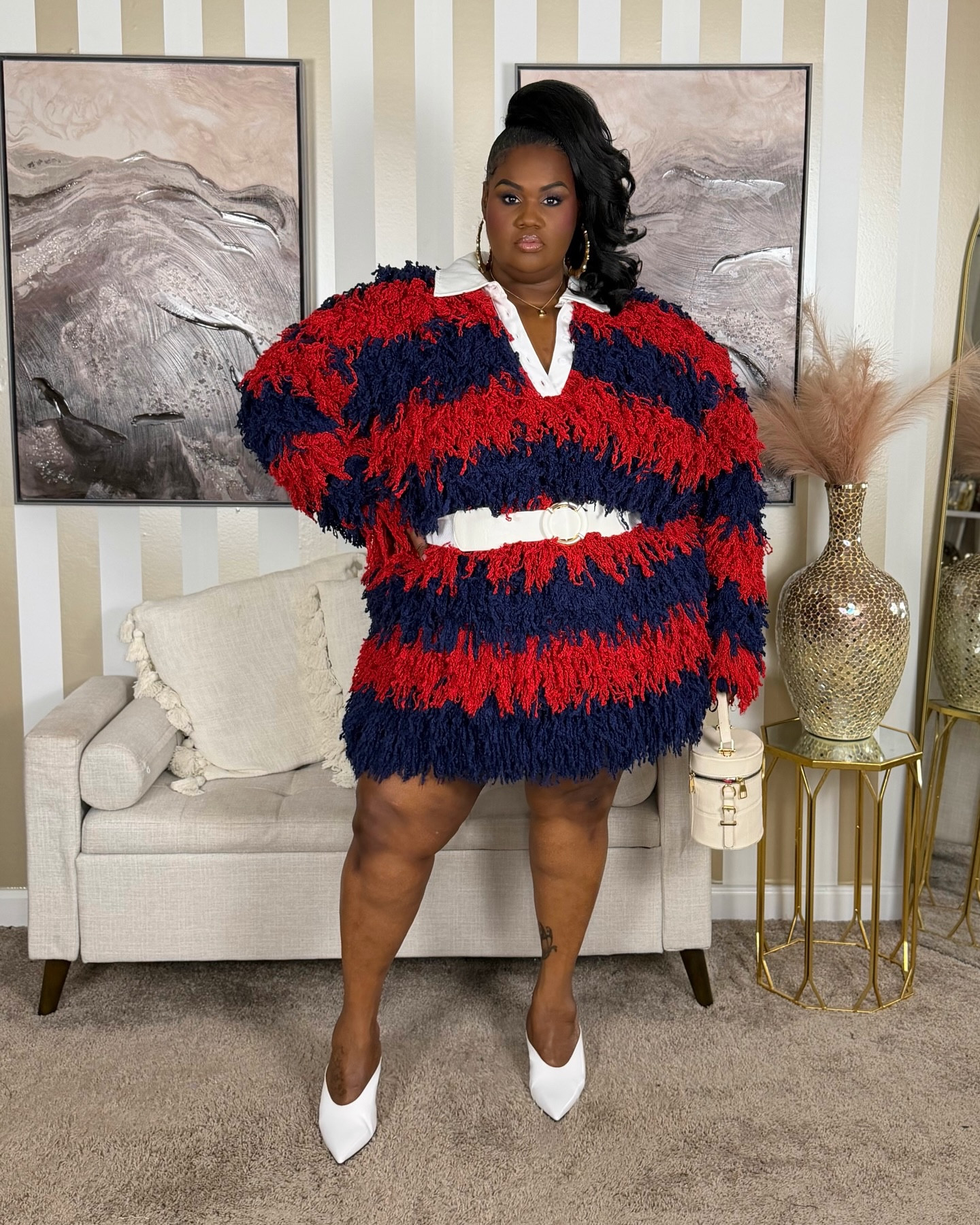 Don’t ask me how I do it, I just do it.💋

Fashion Deets:
@eloquii Dress
@ninewest Mules from @macys 
@amazon Belts

#Fashion #PlusSizeFashion #ATLnights #eloquii