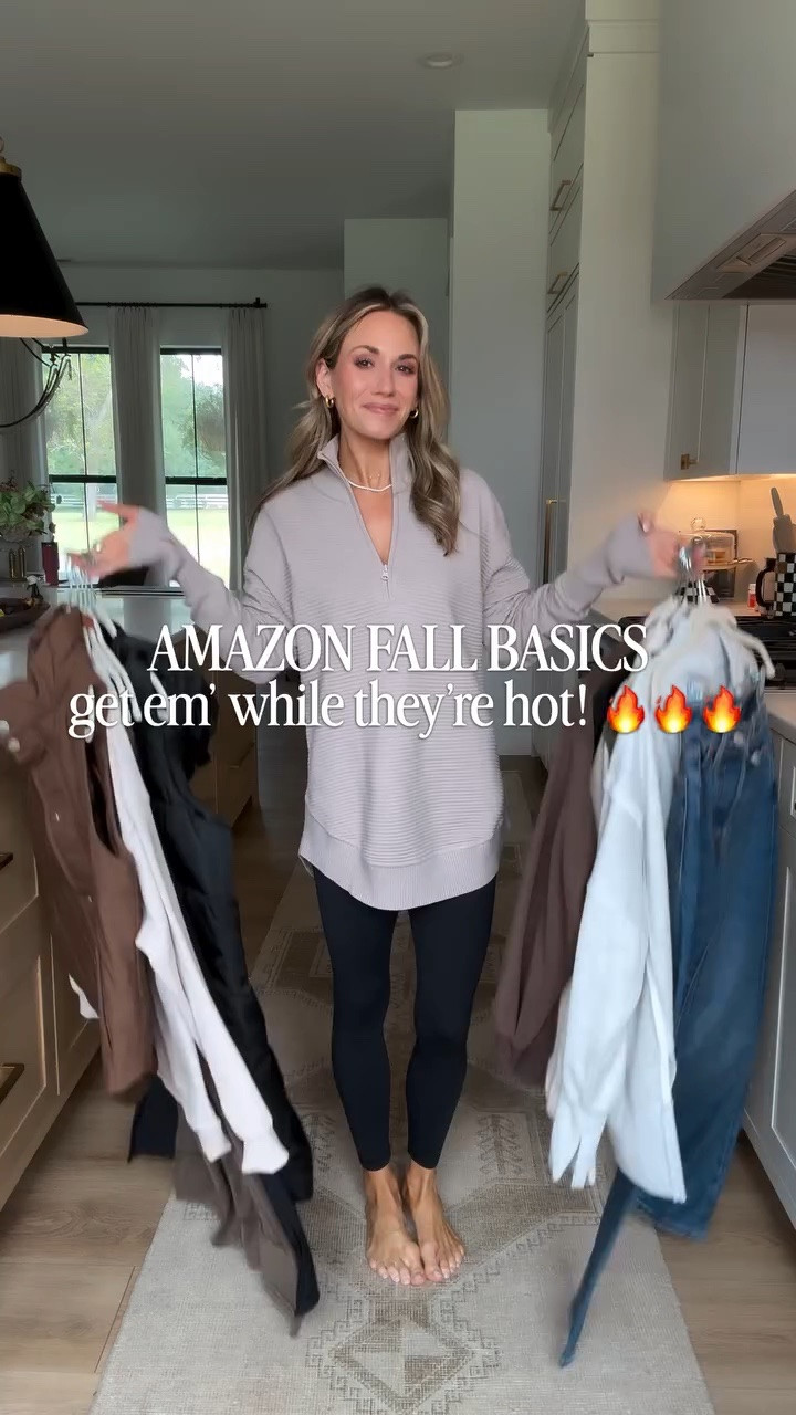 Grab these fall basics while you can‼️ 
All my favorites that I grab for heat after year! Stretchy jeans, leggings, pullovers, tees, maxi dress, sweatshirts, comfy set and so much more!