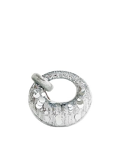 JW PEI Women's Abacus Top Handle Bag - Metallic Sequin Silver - Mini | Amazon (CA)