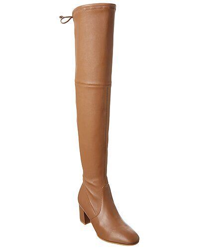 Stuart Weitzman Genna Leather Over-The-Knee Boot | Gilt