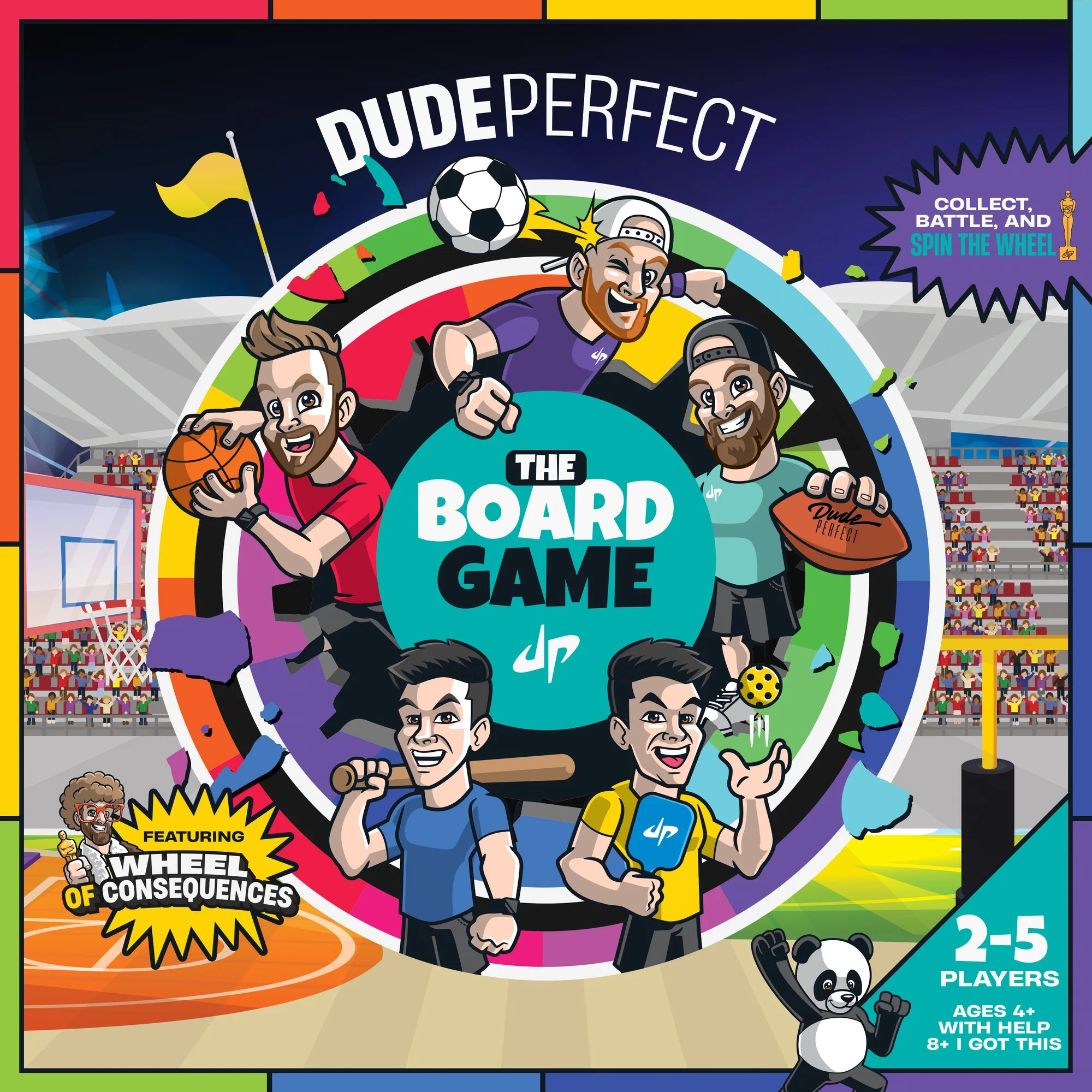 Dude Perfect The Board Game: Skills & Action Game, for All Ages, 5 Player Game - Walmart.com | Walmart (US)