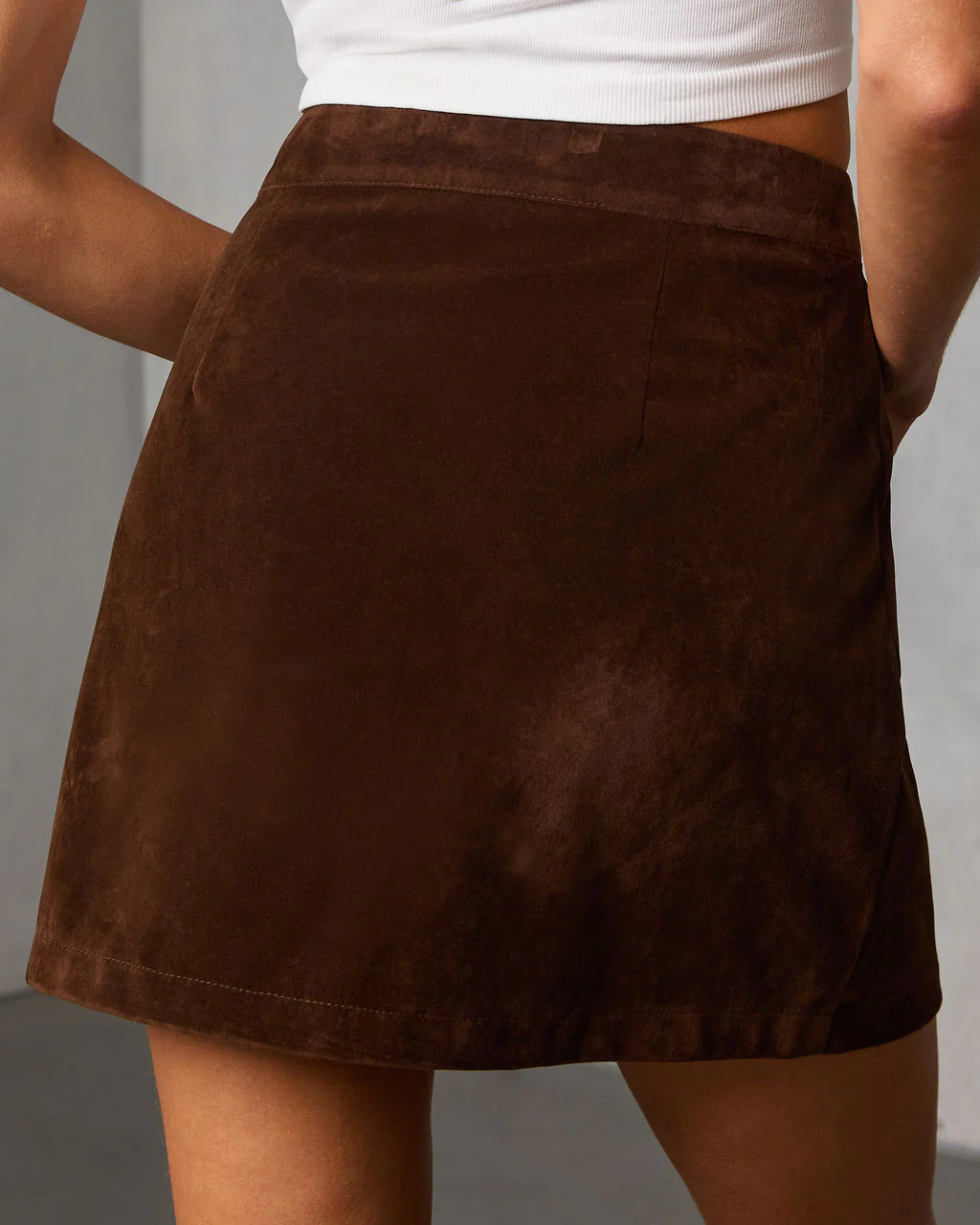 Cedar Sky Suede Mini Skirt | VICI