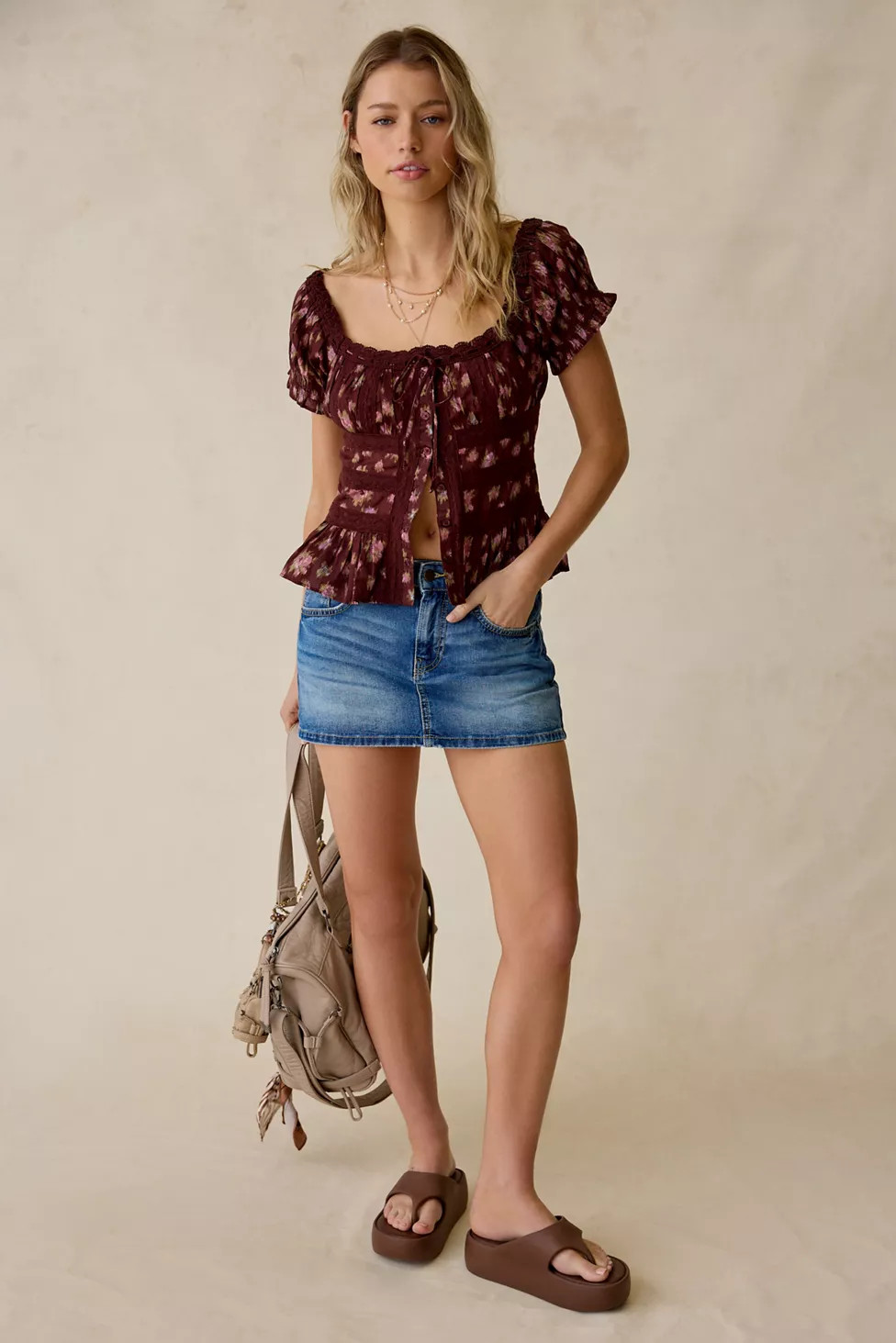 BDG Onna Denim Micro Mini Skirt | Urban Outfitters (US and RoW)