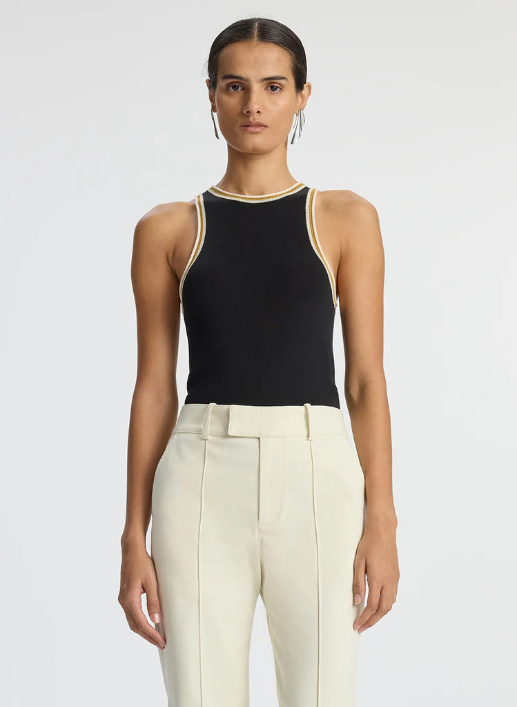 Nelly Contrast Trim Knit Tank | A.L.C