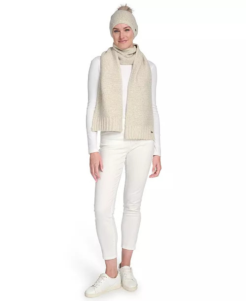 2-Piece Mini Sequin Hat and Scarf Set | Macy's