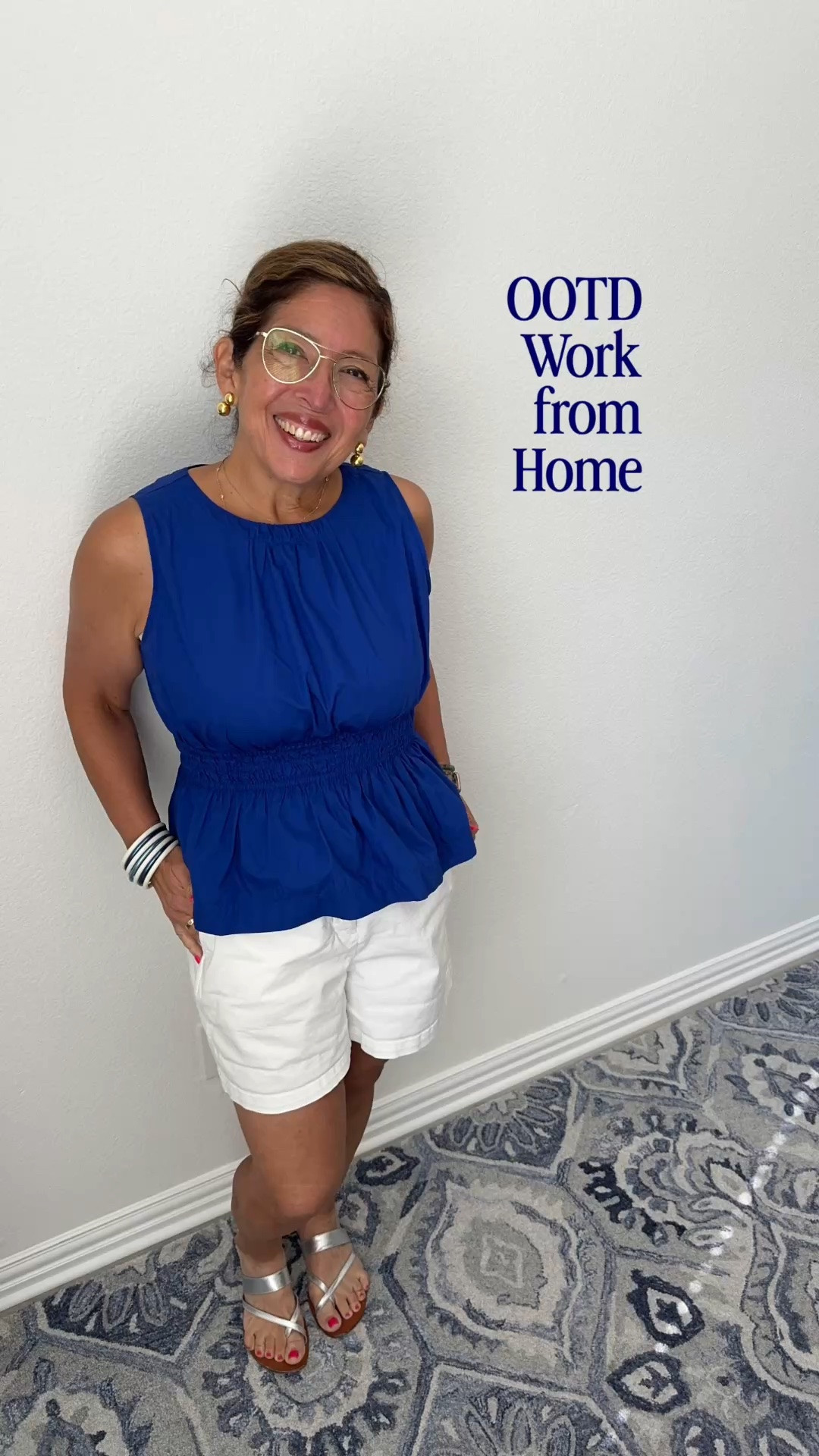 I am working from home today. Still want to look and feel put together so wearing fun white shorts and a lightweight top. It’s hot hot hot in Dallas this week. 
These items are on sale.

#LTKootd #LTKgrwm #LTKSaleAlert