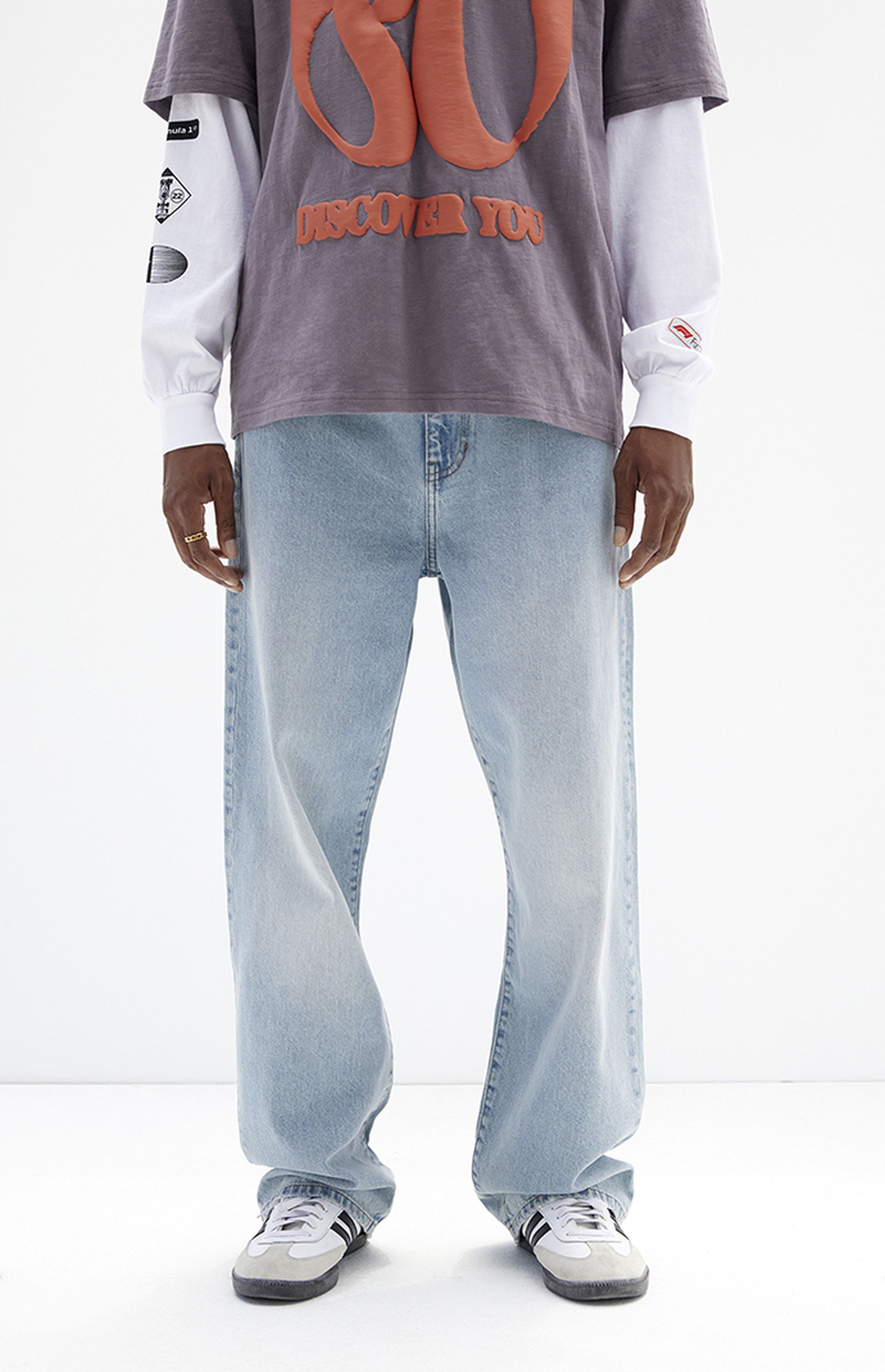 PacSun Light Indigo Baggy Jeans | PacSun