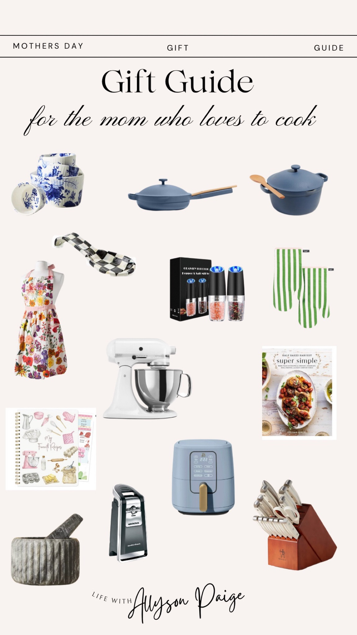 Mother’s Day gift guide for the momma that loves to cook

Baking
Cookware 
Mother’s Day 
Gift guide 
Amazon finds

#LTKhome #LTKGiftGuide #LTKsalealert